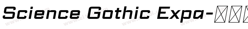 Science Gothic Expa字体转换